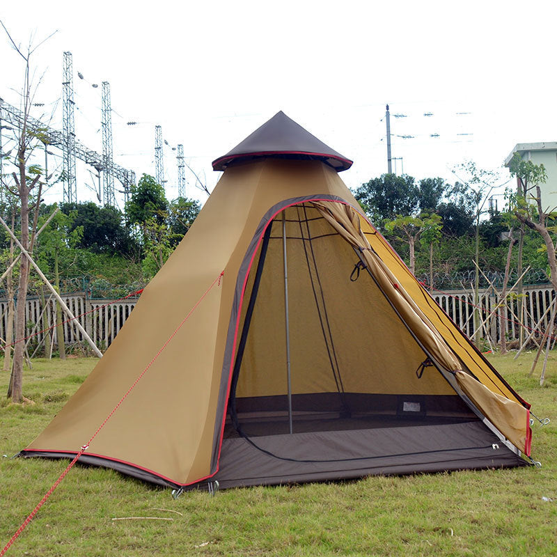 Factory direct Indian tent outdoor wind type camping tent awning camping tower new account